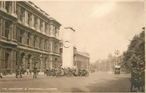England London the Cenotaph monument at Whitehall