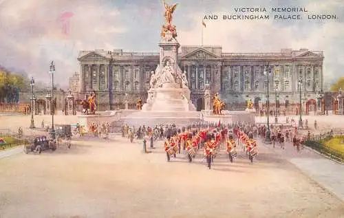 England London Victoria Memorial & Buckingham Palace