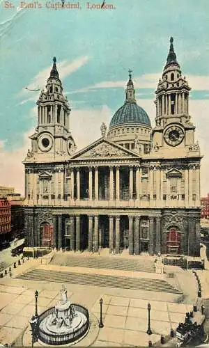 England London St Paul's Cathedral illustration