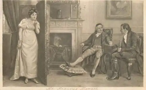 Fancy card men woman listening on men conversation elegance high class