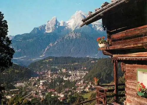 Germany Blick auf Berchtesgaden mit Watzmann