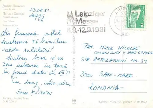 Germany Potsdam new palace 1981