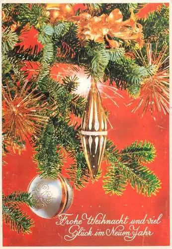 Holiday postcard Frohe Weinacht und viel Gluck in Neuon Jahr
