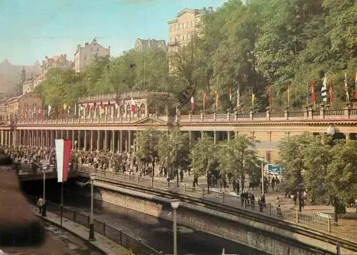 Czech Republic Karlovy Vary colonnade of Czechoslovak soviet friendship