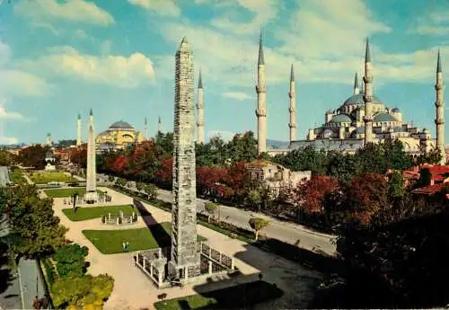 Turkey Istanbul The Blue Mosque and Saint Sophia