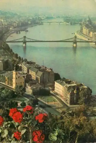 Hungary Budapest aerial 1963