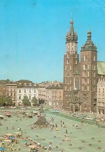 Poland Krakow Rynek Glowny 1975