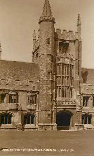 Uk England Oxford founder's tower Magdalen