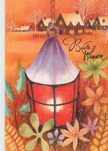 Holiday postcard Beste Wensen Christmas
