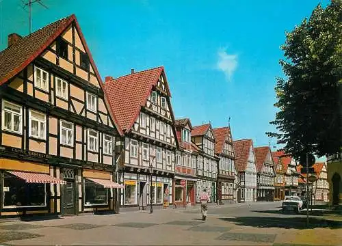 Germany Celle Alte Fachwerkhauser in der Schuhstrasse