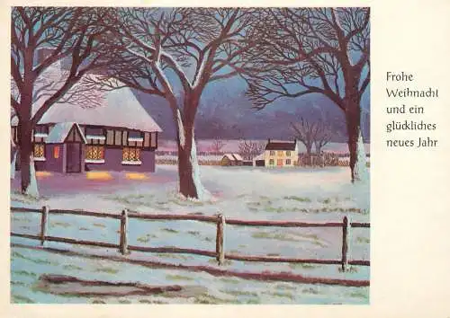 Germany Winternacht Fusse Gemalten Original von J. Chapman