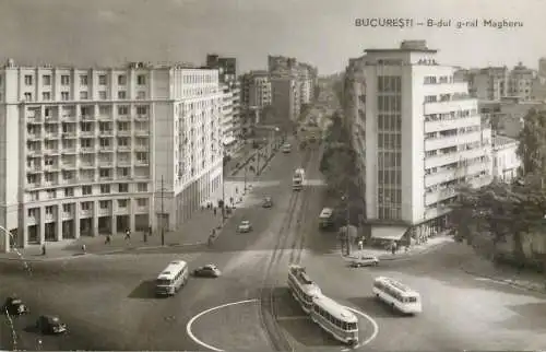 Romania Bucuresti Magheru tramvai