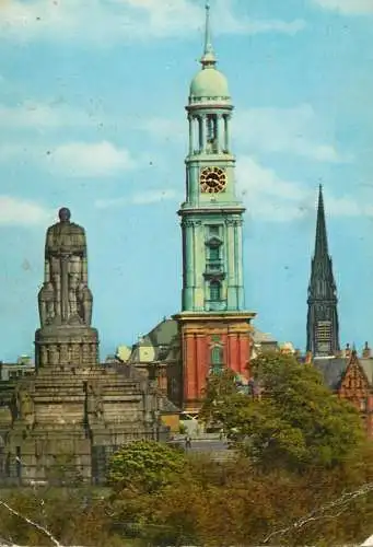 Germany Bismarck Memorial & and church of St Michel