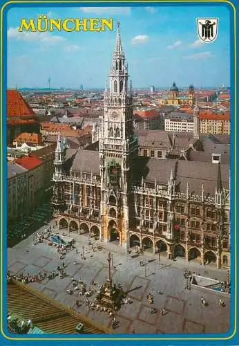 Germany Munchen Rathaus mit Marienplatz und Theatinerkirche