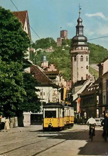 Germany Karlsruhe-Durlach Pfinztalstrasse mit Turmberg