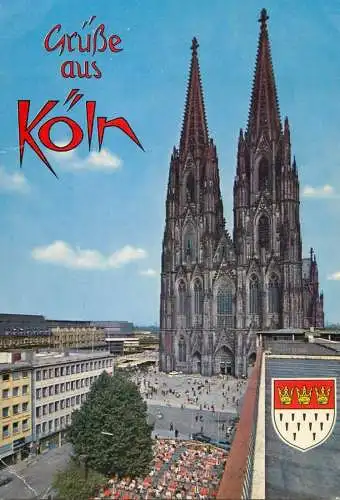 Germany Koln am Rhein Dom Grusse aus