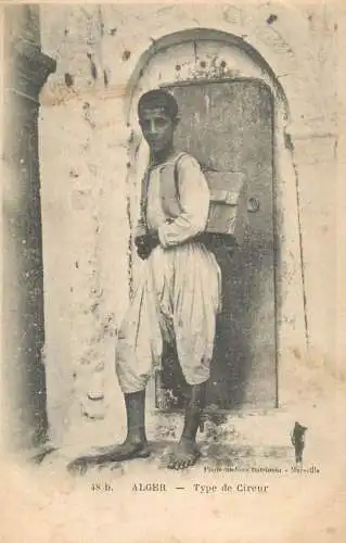 Africa Algeria Alger type de cireur ethnic native skill 1903