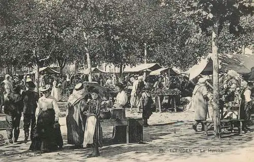 Africa Algeria Tlemcen le marche ethnic costume tent