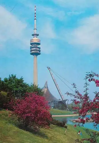 Germany Munchen Olympiapark und Fernsehturm