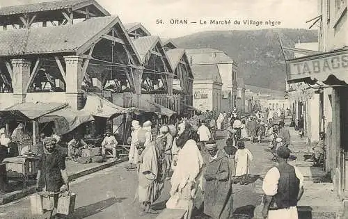 Africa Algeria Oran le Marche du Village Negre ethnic traditions
