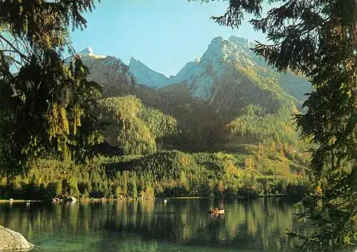 Germany Berchtesgadener Land Hintersee mit Hochkalter scenic view