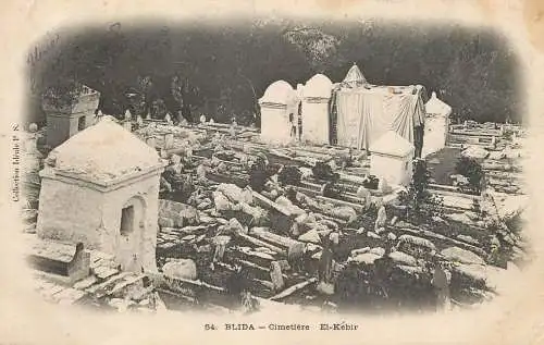 Africa Algeria Blida cimetiere El-Kebir traditions funeral procession