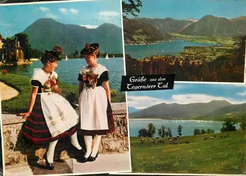Germany Tegernseer Dirndltracht Gmund/Kaltenbrun & Talblick mit Wallberg