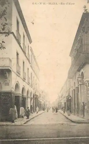 Africa Algeria Blida rue d'Alger