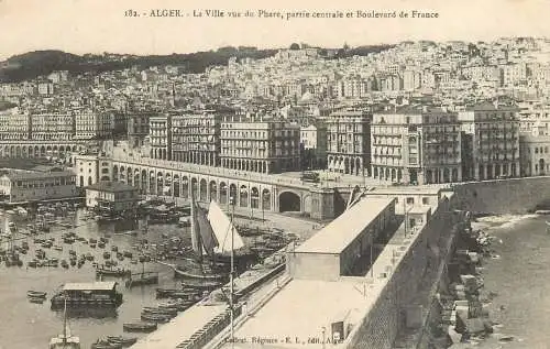 Africa Algeria Alger from light house sailboat