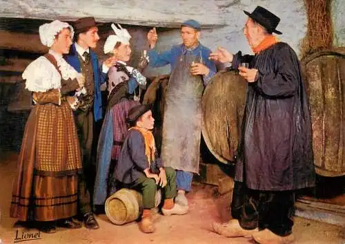 Folklore and traditions costumes folk types costumes d'Anjou dans le cellier