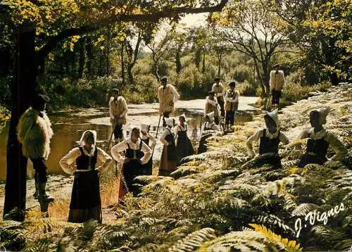 Folklore and traditions costumes folk types Landes Lous Pastous Seignossais