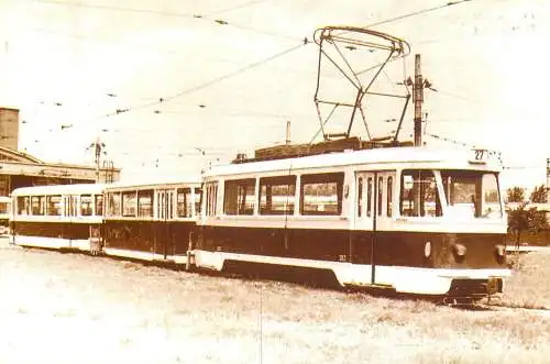 Romania Regia Autonoma de Transport Bucuresti tramvai doua remorci EP56 1956