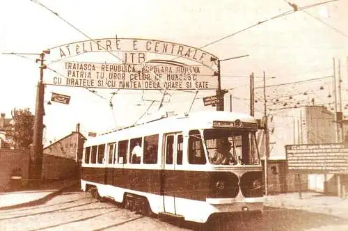 Romania Regia Autonoma de Transport Bucuresti tramvai vagon Festival 1954