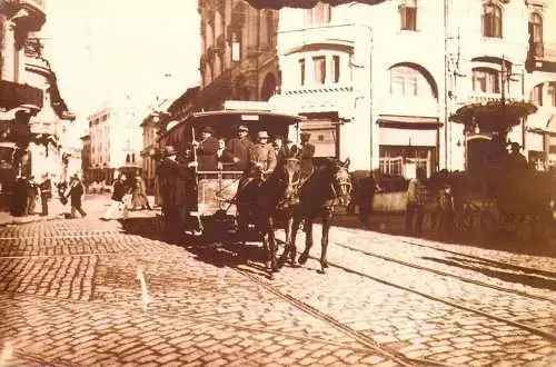 Romania Regia Autonoma de Transport Bucuresti tramvai cu cai Hotel palace Elisabeta Brezoianu