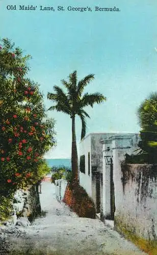 America Antilles Bermuda Old Maid's lane St. George's