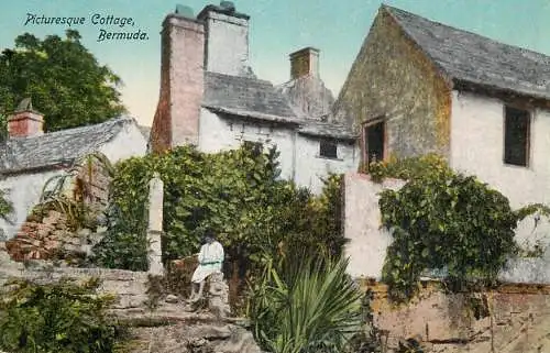 America Antilles Bermuda picturesque cottage