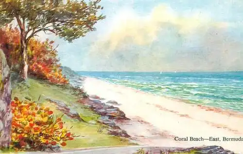 America Antilles Bermuda Coral beach East painting
