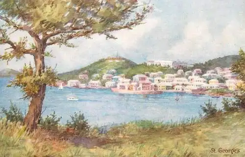 America Antilles Bermuda St. Georges painting