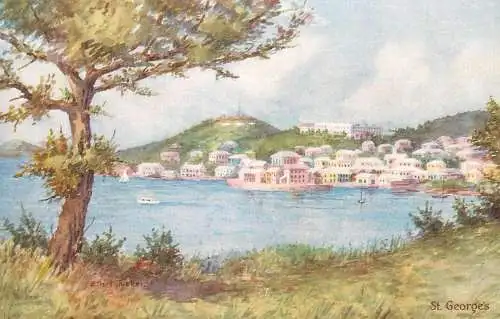 America Antilles Bermuda St. Georges painting