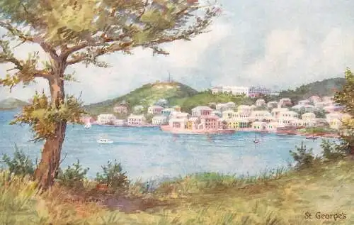 America Antilles Bermuda St. Georges painting