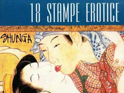 Shunga Japanese caricatures drawings 18 unposted postcards set
