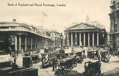 Old London surface transport carriage automobile coach bus double deck BOA