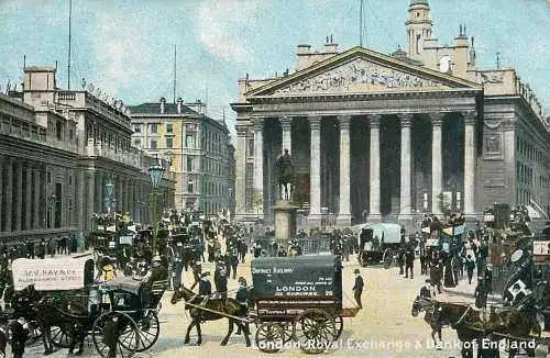 Old London surface transport carriage chalet elegance District Railway Royal Exchange
