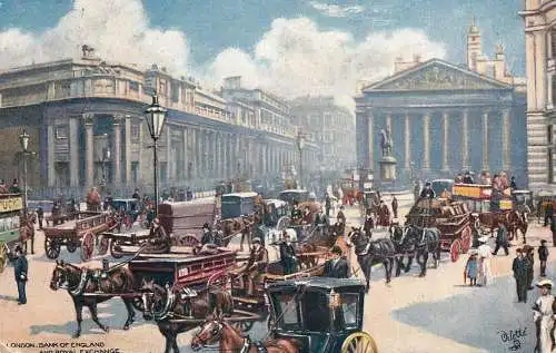 Old London surface transport carriage bus chalet