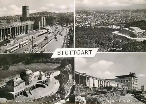 Germany Stuttgart Schloss Solitude Hauptbahnhof Birkenkopf Flughafen Echterdingen