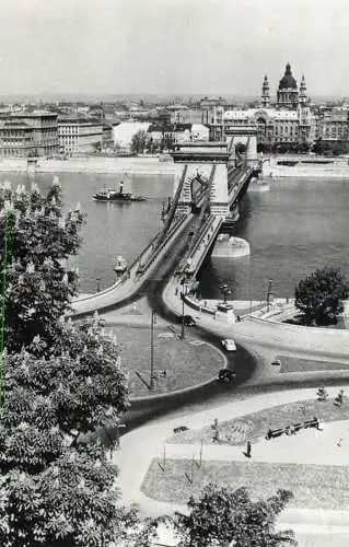 Hungary Budapest chain bridge