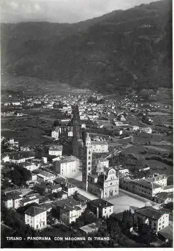 Switzerland Tirano panorama con Madonna di Tirano