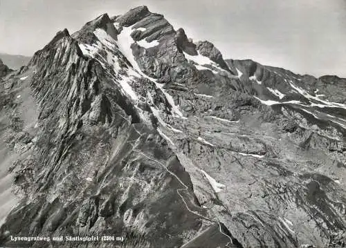 Switzerland  Lysengratweg und Säntisgipfel