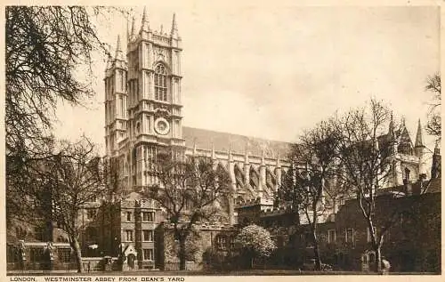 United Kingdom England London Westminster Abbey from Dean's Yard