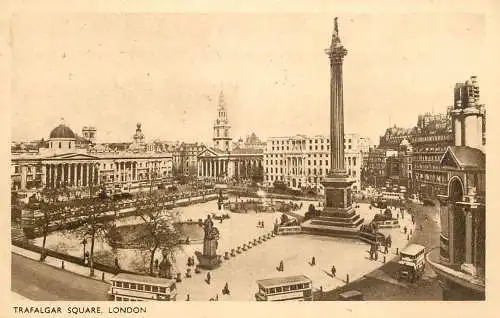 United Kingdom England London Trafalgar Square bus